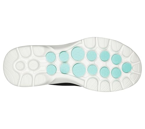 Skechers GO Walk 6 - Sky Wind, Black/Turquoise, 11