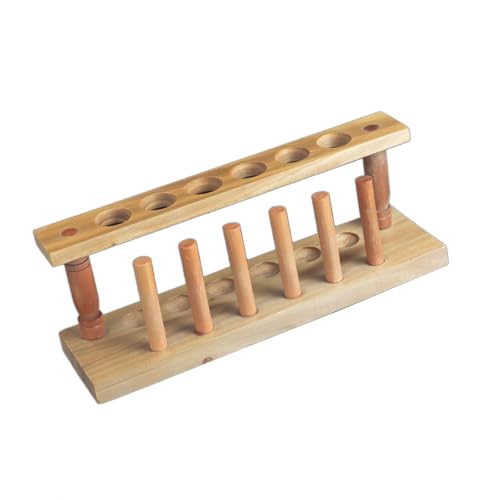 Duyeuau Support de tube à essai en bois de 22 mm pour centrifugeuse et tube à essai pour laboratoire