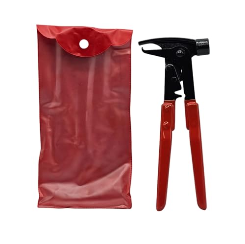 Image of C-HORSE Wheel Balancing Weight Plier Hammer Tool, Balancing Tool Hammer Plier for Clip On Wheel Weights Balance Rims - Red