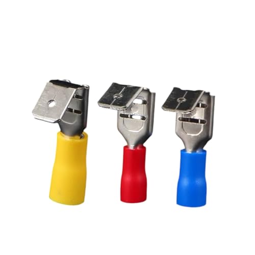 20Pcs PBDD Terminals Blue Yellow Red Piggy Back Disconnector Connector Wire Terminals 1.25/2.5/5.5mm Pre-Insulating Terminals New for Arrival 2025 High for Quality