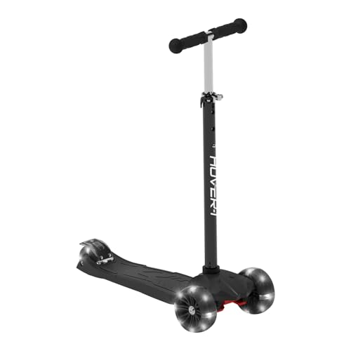 Hover-1 Solaris Kick Scooter with Multicolor Wheel Lights, 4.5” Front Wheels,...