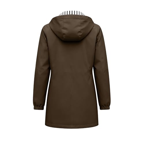 Chaqueta impermeable mujer ligera transpirable que frena el viento 7