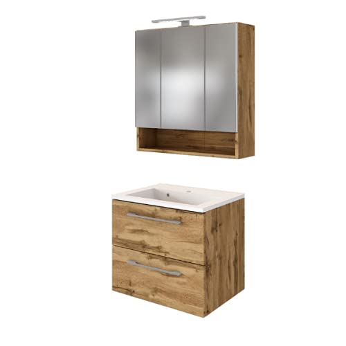 Badezimmer-Set Sefa 3 – Eiche Wotan