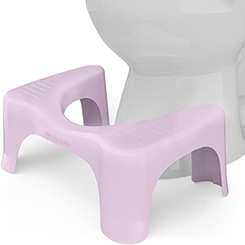 Squatty Potty The Original Bathroom Toilet Stool Curve Lightweight with Sleek and Modern Design, Pink, 7"