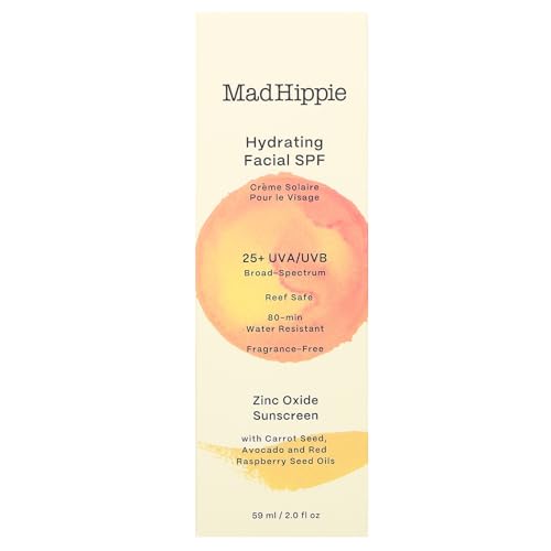 Mad Hippie Hydrating Facial SPF 25+, Zinc Oxide Sunscreen, Reef-Safe Face Cream, Fragrance-Free, 2 Oz - Image 3