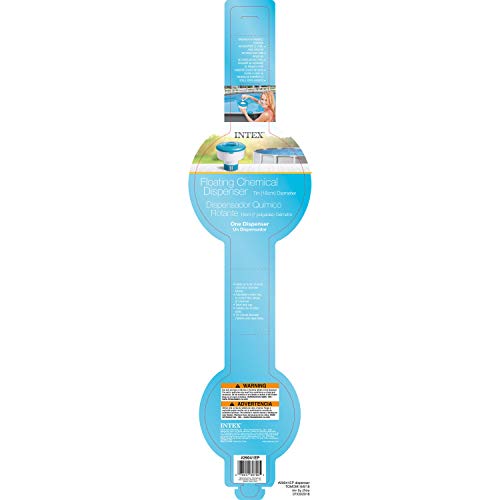 Intex 29041Ep, 7-Inch Floating Chemical Dispenser For Pools, White/Blue #TOP3