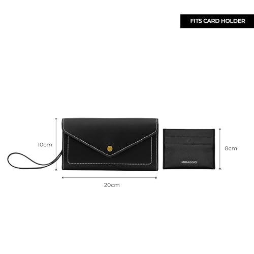Image of Miraggio Gemma Wallet For Woman With Snap Button Closure | Women Wallet | Gift Items For Women