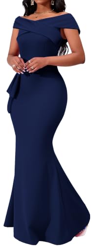 Image of VisiChenup Elegant Formal Dresses for Women Sexy Cocktail Wedding Guest Evening Party Long Maxi Dress