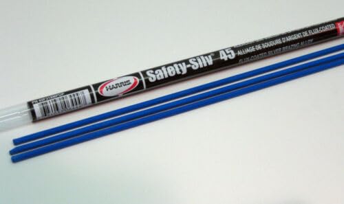 Replacement For Compatible With 45F318MPOP Harris Safety-Silv 45 45% Flux Coated Silver Brazing Alloy 3 Sticks