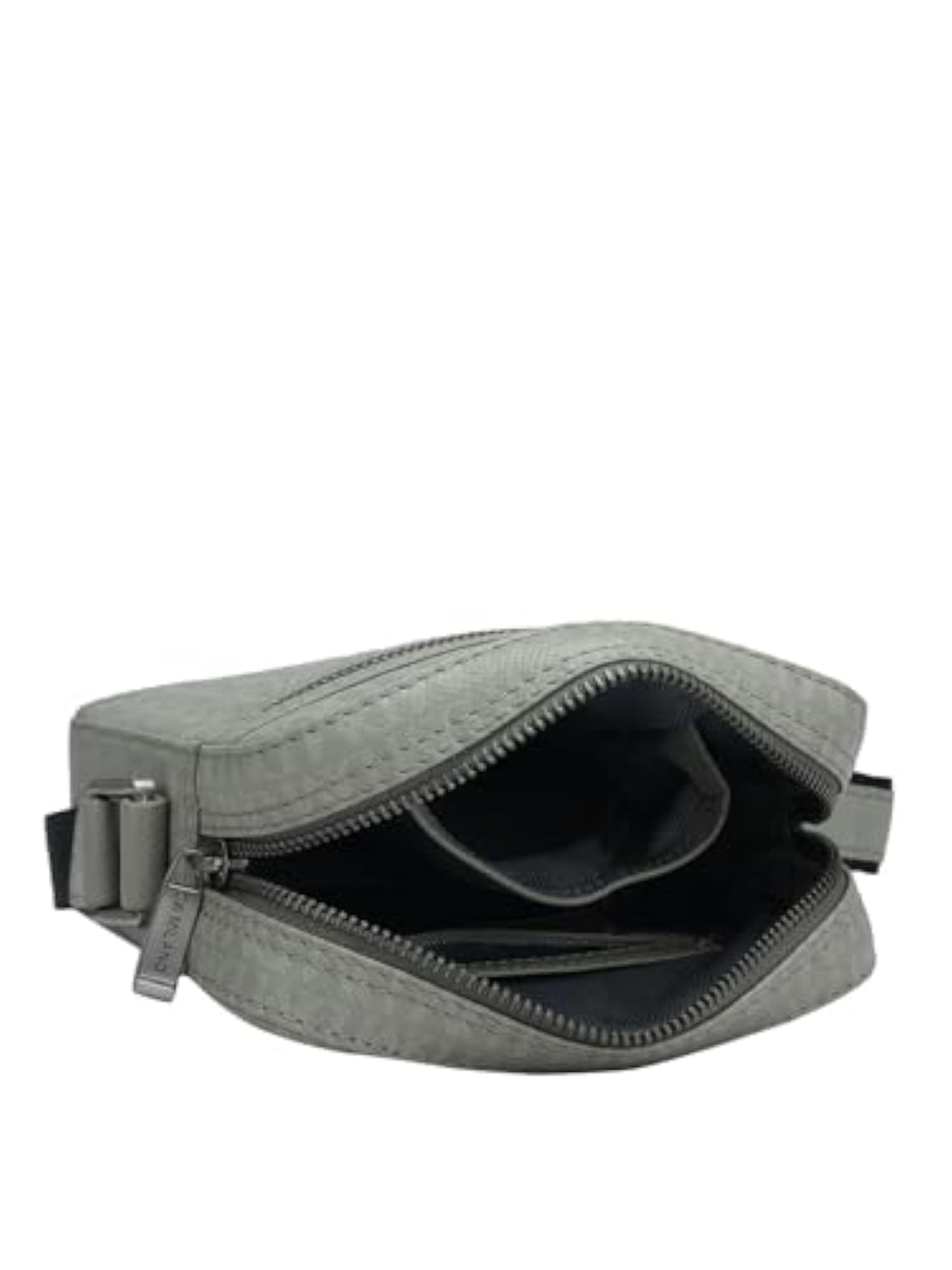 Genuine Leather Grey Men's Sling Bag