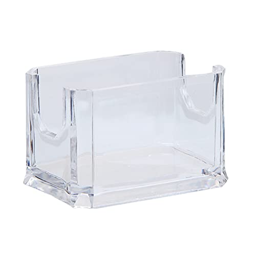 XUYUH Coffee Storage Box Acrylic Tabletop Organize for Case Tea Bags Sweetener Organizing Box for Hotel Restaurant Living Room Sugar Packet Conta, 7.6x7.6cm