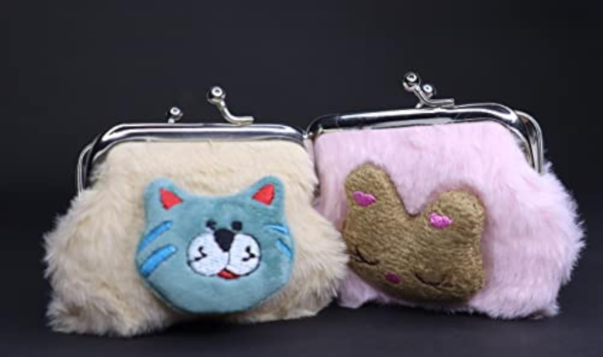 ANESHA Coin Pouch Keychain Ring Multi-Purpose Kids Case
