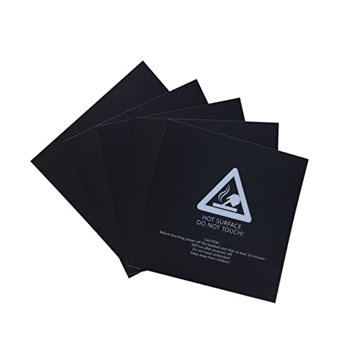3d Printing Build Surface for Heatbed 220x220mm 5 Pcs Black