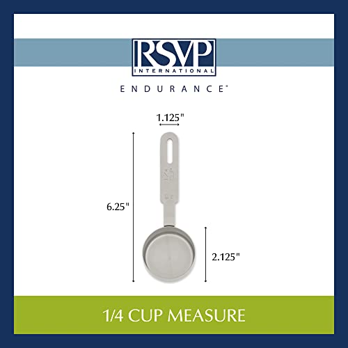 Vaso medidor 0.25 taza acero inoxidable RSVP International miniatura 3
