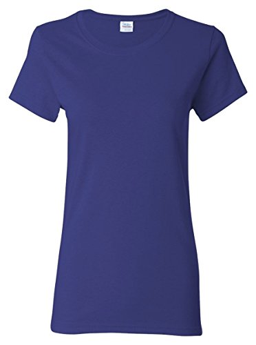 T-shirt Gildan femme col rond et manches courtes en coton basique