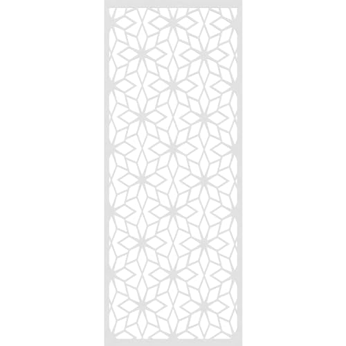 Image of 33 3 /8 inchW x 84 3 /8 inchH x 3 /8 inchT Lake Decorative Fretwork Wall Panels in Architectural Grade PVC