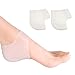 Manches de Talon en Silicone, Paire de Protège Talons en Gel, insertions de fasciite plantaire, coussin de talon de gel Coussin, pour la douleur de talon, talons fendus secs, tendinite d'Achille
