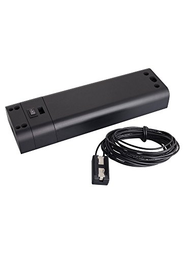Image of Generation Lighting 96624S-12 Accessory - 150W 12V Zero Load Hardwire Electronic Transformer, Black Finish, 1.25x8.38x2.50, Polycarbonate Construction, Damp Rated
