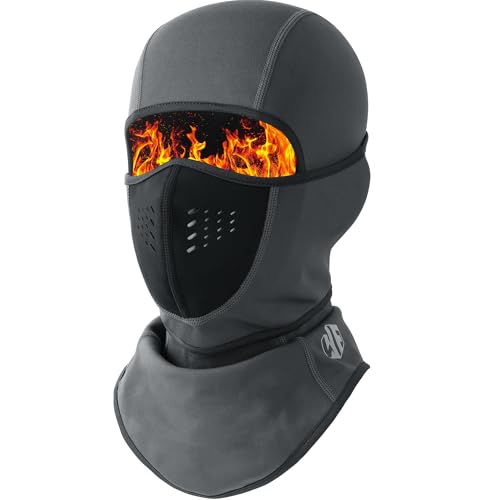 WTACTFUL Balaclava Ski Mask for Men Neoprene Fleece Face Mask Men Cover for Women Cold Weather...