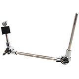 TOKIDNY Drum Rack Extension Metallklemme mit Verstellbarem Drehgriff Multifunktionaler Becken Kuhglockenhalter zur Erweiterung von Splash Becken Kompakte Jazz Schlagzeug Halterung
