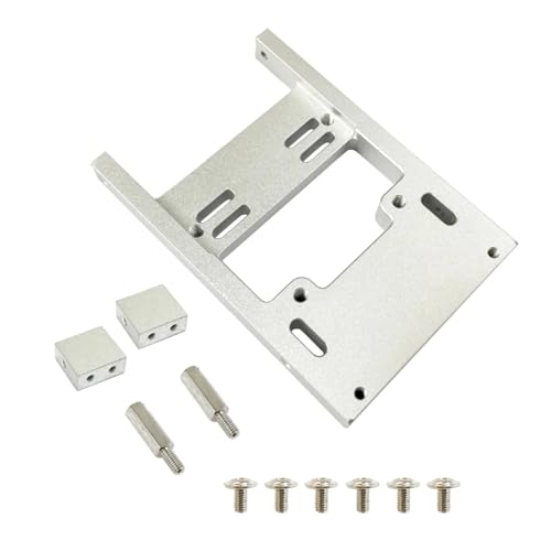Fixation Fixe Servo Direction WPL Réparations Châssis RC Argent