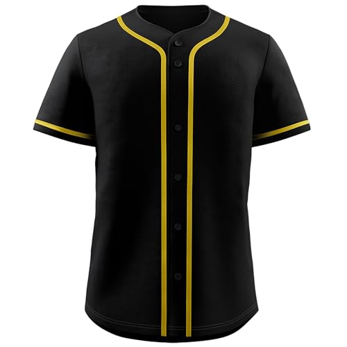 Camiseta de béisbol KXK sin estampados estilo hip hop para hombres y mujeres miniatura 1