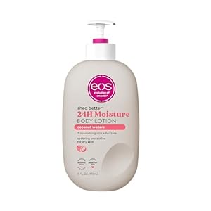 eos Shea Higher Physique Lotion- Vanilla Cashmere, 24-Hour Moisture Pores and skin Care, Light-weight & Non-Greasy, Made with Pure Shea, Vegan, 16 fl oz