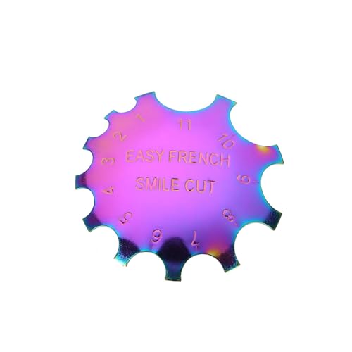 Herramienta para punta francesa de uñas de acero inoxidable miniatura 1