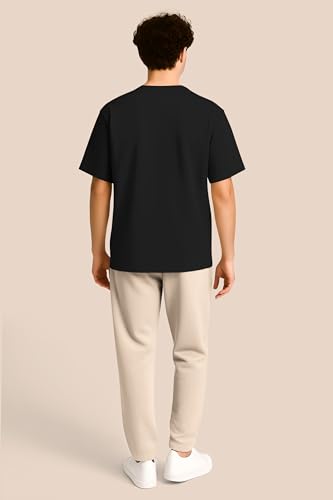 Image of BULLMER Trendy Co-ords with Oversized T-Shirt & Pants Clothing Set for Men | Cotton Blend Cord Set for Men