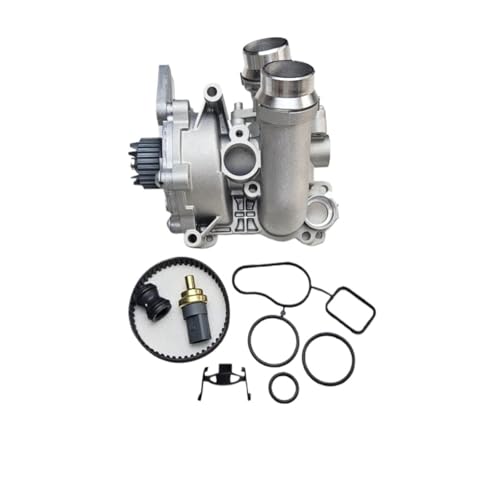 Motor-Elektrowasserpumpe, kompatibel mit Audi A3 A4 B8 A5 Q5 und VW Golf Jetta und Tiguan Passat 1.8T 2.0 TFSI EA888 CCTA CBFA CCZA 06H121026DD, Aluminium-Kühlmittelpumpenbaugruppe