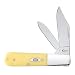 CASE XX WR Pocket Knife Barlow Smooth Yellow Synthetic Item #81092 - (32009 1/2 SS) - Length Closed: 3 3/8 Inches