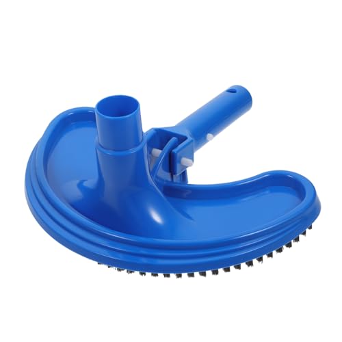 ibasenice Pool Swimming Pool Cleaning Tools Vacuum Head Bathroom Pool Vacuum Handle Pool Brush Pool Tools Pool Suction Head Pool Cleaning Brush Blue Plastic
