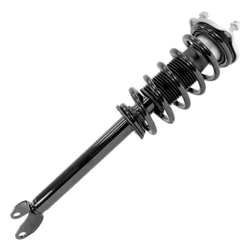 Image of Detroit Axle - RWD Front Struts Kit for 2015 2016 2017 2018 2019 2020 Mercedes-Benz C300, 2 Struts with Coil Spring Assembly 2 Lower Forward Control Arms w /Ball Joint Replacement