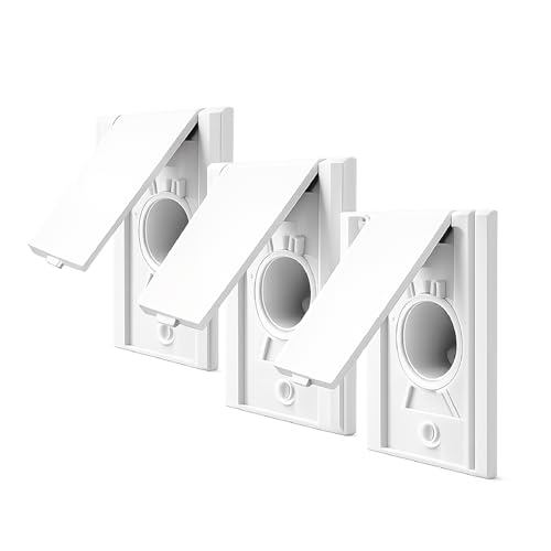 OVO Standard Central Vacuum Wall Inlet for Hose, Bottom Door Style, 3 Pack by OVO - Used condition - CA$28.49