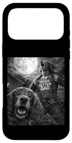 Irish Setter Dad �ʔ��� ���B���e�[�W �z���[ �O���t�B�b�N �����Y ���B�� �X�}�z�P�[�X iPhone 17 Pro Max �p