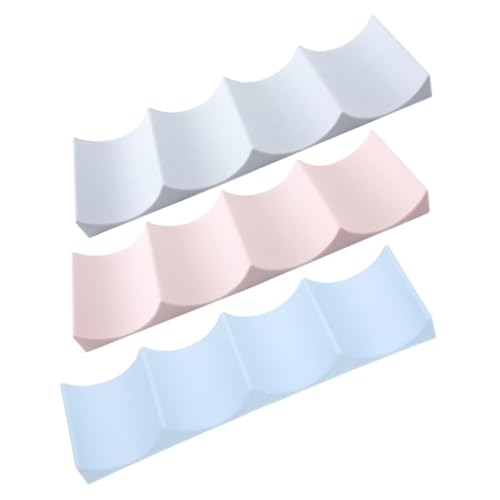 Hemobllo 3 piezas Soporte para Botellas Vino de Resistente Organizador Apilable para Refrigerador y Encimera Diseño Europeo Colores Pastel para Hogar Bares y Restaurantes