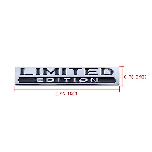 Image of 2X Limited Edition Emblem Decal Racing Sport Badge 3D Metal Sticker Accessories with Adhesive Tapes for Car Motor Truck for A3 A4 L A6L Q5 Q3(Silver-Black)