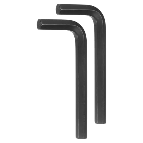 sourcing map 2pcs Hex Key Wrench 3/8 L-Shape Hexagon SAE Wrenches Chrome Vanadium Steel Repairing Tool for Home Repair, Black