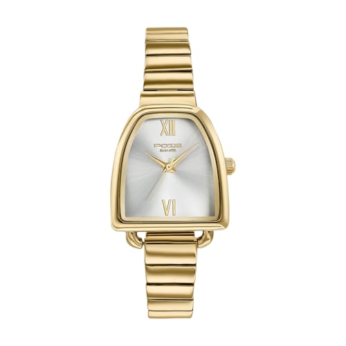 Image of Sonata Poze 7 Analog Silver Dial IPG Alloy Strap Watch for Women - SP80154YM01W