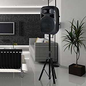 Image of Tripod Stand for Projector, Laptop, Speaker, height adjustable from 42 Inch - 72 Inch for Office, Home, Stage, Studio, DJ Rack Holder Mount(Black)