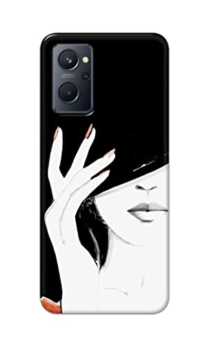 Image of PRINTFIDAA Photo of Beautiful Girl Hard Back Cover for Realme 9i Back Cover -(P6) KAT1005