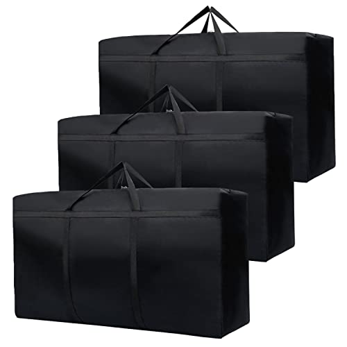 3 Pack 180L Large Storage Bags, Strong Packing Boxes for Moving House,Large Moving Boxes for Clothes,Duvet,Bedding,Moving Home,Blankets