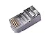 100pcs1000pcs cat5e Shielded Crystal Head Gold-Plated Three-Prong Computer Connector RJ45 Network Connector (Color : 100pcs)