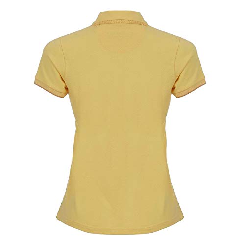 Camisa Polo Seeder Feminina Piquet Amarela
