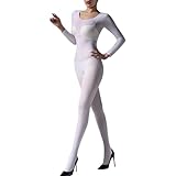 ZCGFKANYU Body Stockings for Women Nylon Matte Lingerie Bodysuit Full Body Stocking Velvet
