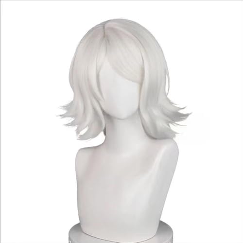 Anime Unisex Tokyo Ghoul Long/Short Hair Heat Resiatant Synthetic Cosplay Costume Wig Perfect for Cosplay Events Role Play Christmas Halloween Party (Suzuya Juzo)
