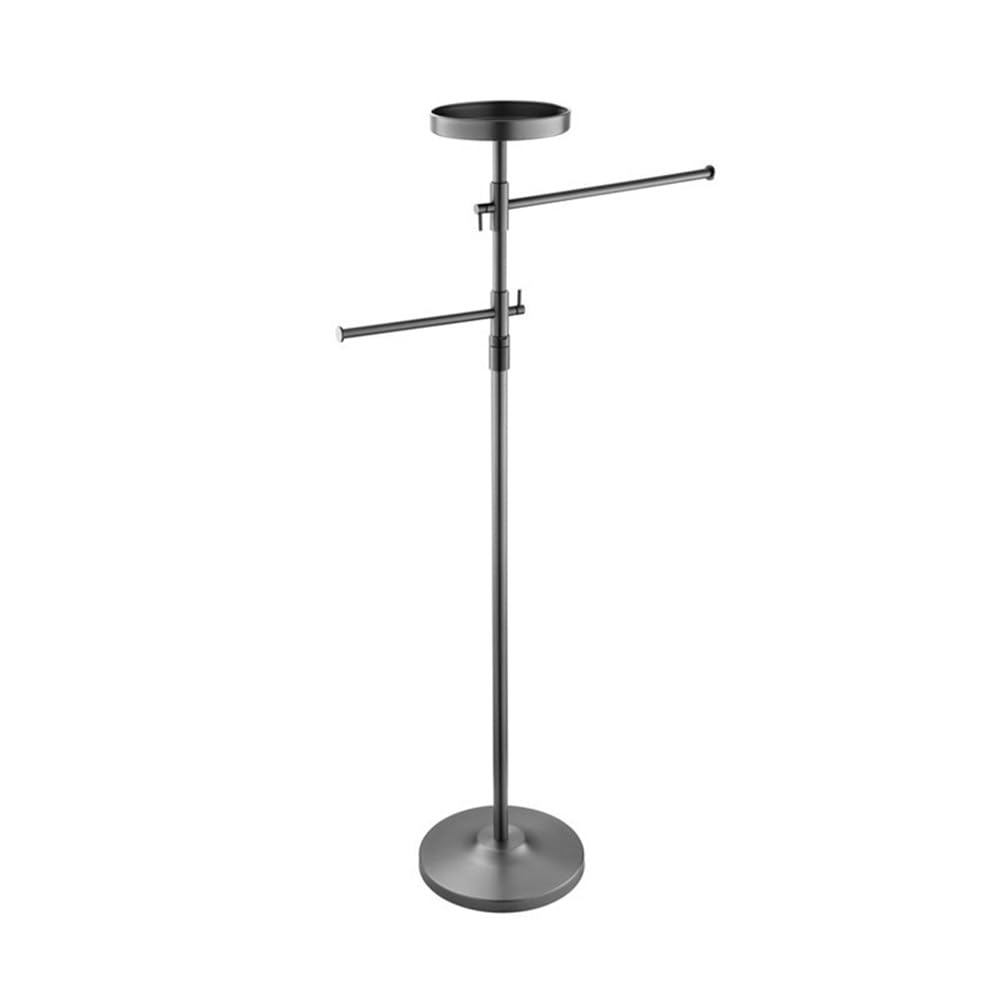 towel rail Bathroom Punch-free Floor-standing Towel Rack Storage Beside The Bathtub Stainless Steel Mobile(Gris)
