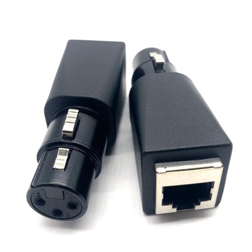 Conectores a RJ45 para cable de audio extensor XLR de 3 pines hembra sin ruido 2