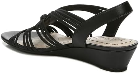 LifeStride Womens Yvette Strappy Wedge Sandal Black 8 M | Image 5