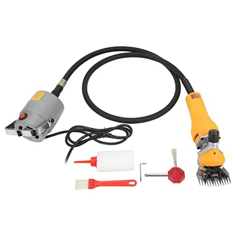 FTVOGUE 1000W High Power Electric Sheep Clipper 13 Tooth Farm Livestock Shearing Grooming Machine Kit Cover